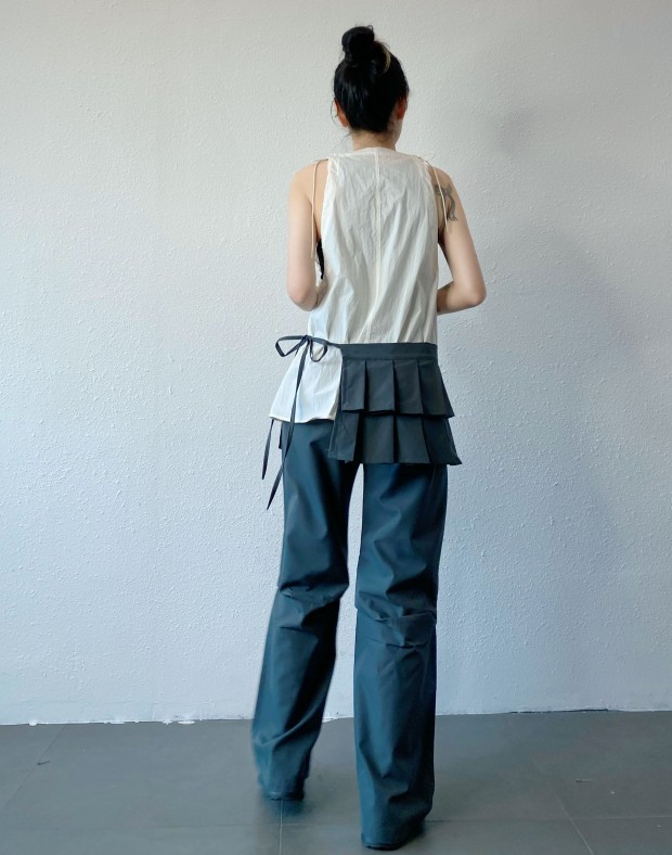 Grey Double Layer Pants #250416